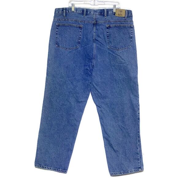 Full Blue Jeans Men's Size 46 x 30 Relaxed Straight Fit - Picture 2 of 8